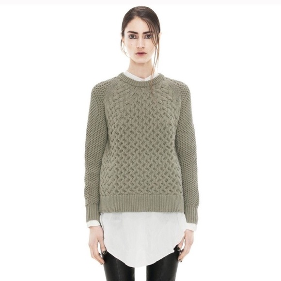 acne cable knit sweater